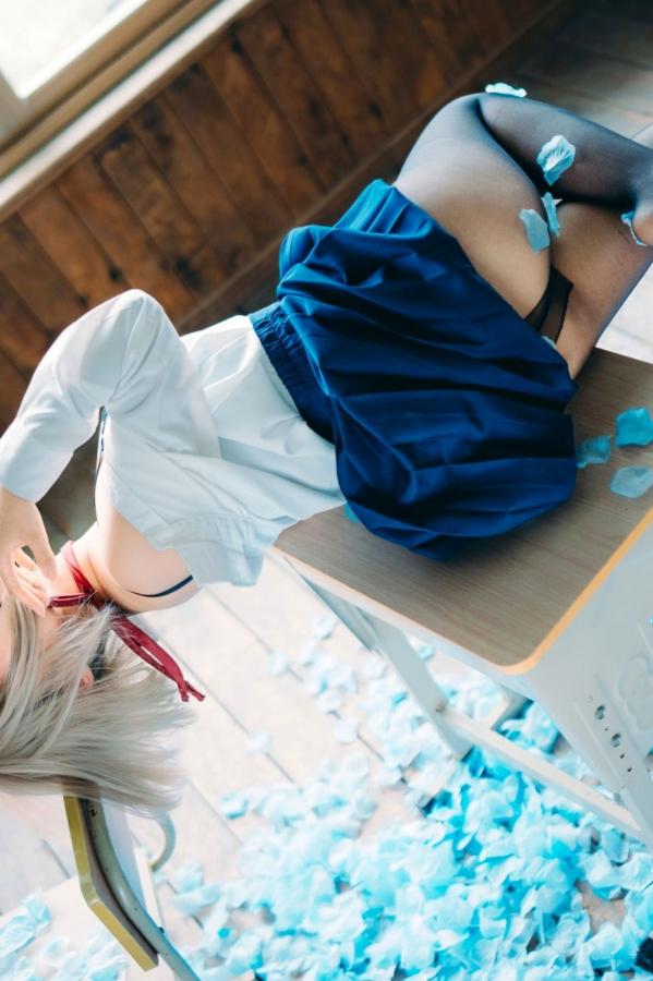 蠢沫沫  蠢沫沫-2025年09月自拍-4套 魅惑鬼姬Cosplay与黑丝校服写真第89张图片