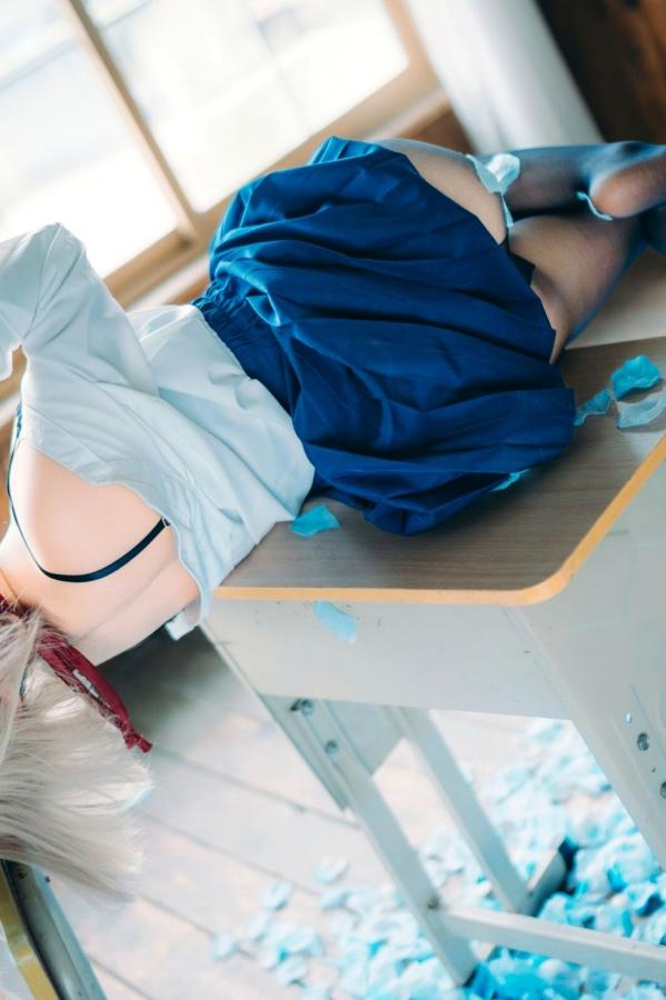蠢沫沫  蠢沫沫-2025年09月自拍-4套 魅惑鬼姬Cosplay与黑丝校服写真第90张图片