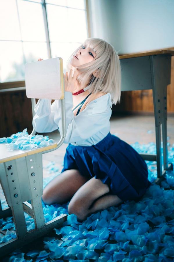 蠢沫沫  蠢沫沫-2025年09月自拍-4套 魅惑鬼姬Cosplay与黑丝校服写真第96张图片