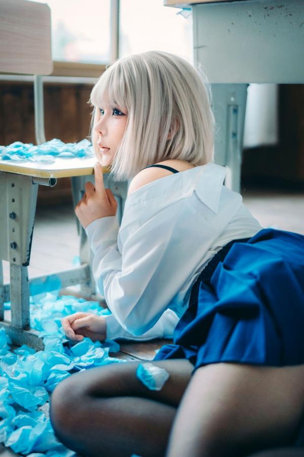 蠢沫沫  蠢沫沫-2025年09月自拍-4套 魅惑鬼姬Cosplay与黑丝校服写真第108张图片