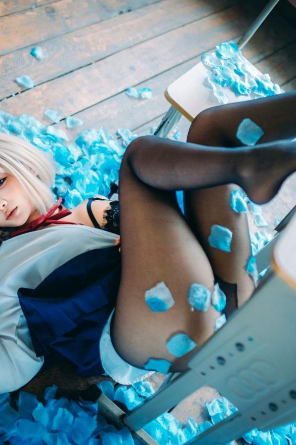 蠢沫沫  蠢沫沫-2025年09月自拍-4套 魅惑鬼姬Cosplay与黑丝校服写真第114张图片