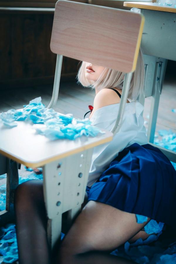 蠢沫沫  蠢沫沫-2025年09月自拍-4套 魅惑鬼姬Cosplay与黑丝校服写真第121张图片