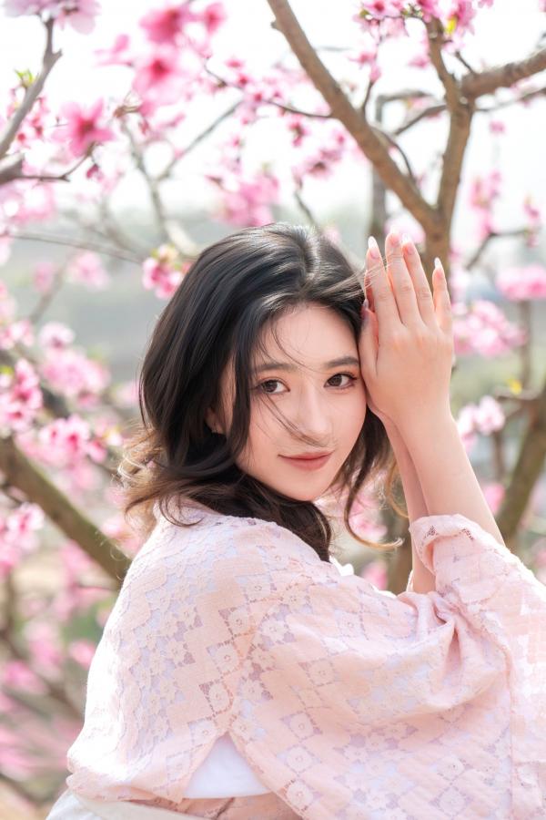 年年Nnian 年年  年年《漫花》户外桃花林和服性感大尺度写真 极品女神清新诱惑第8张图片