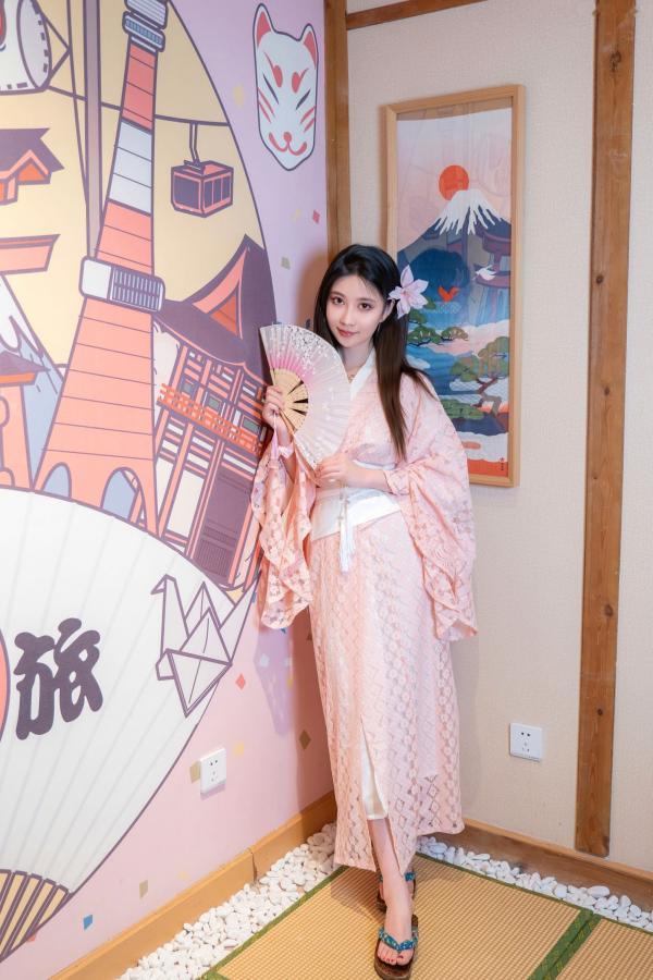 年年Nnian 年年  年年《漫花》户外桃花林和服性感大尺度写真 极品女神清新诱惑第55张图片