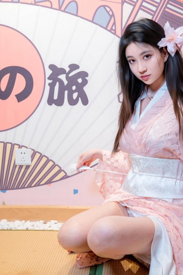 年年Nnian 年年  年年《漫花》户外桃花林和服性感大尺度写真 极品女神清新诱惑第61张图片