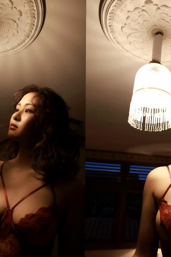    下村明香 - Impact Beauty vol.3 性感私房内衣与户外红裙写真第42张图片