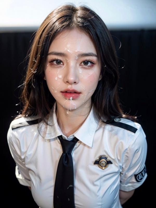    AI美女-拟实-美女飞行员机长-18禁 飞行员制服特写海滩性感写真第10张图片