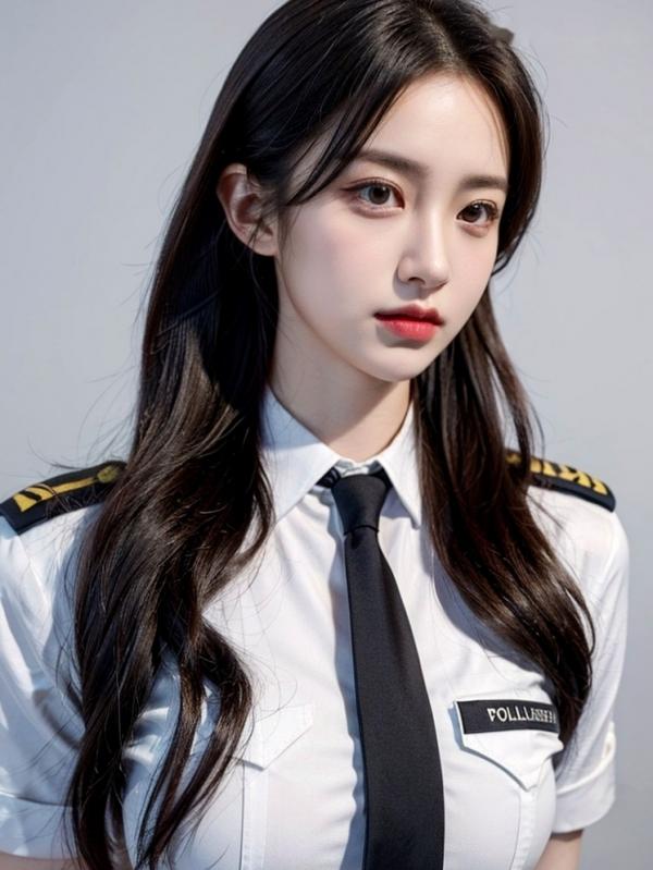    AI美女-拟实-美女飞行员机长-18禁 飞行员制服特写海滩性感写真第34张图片