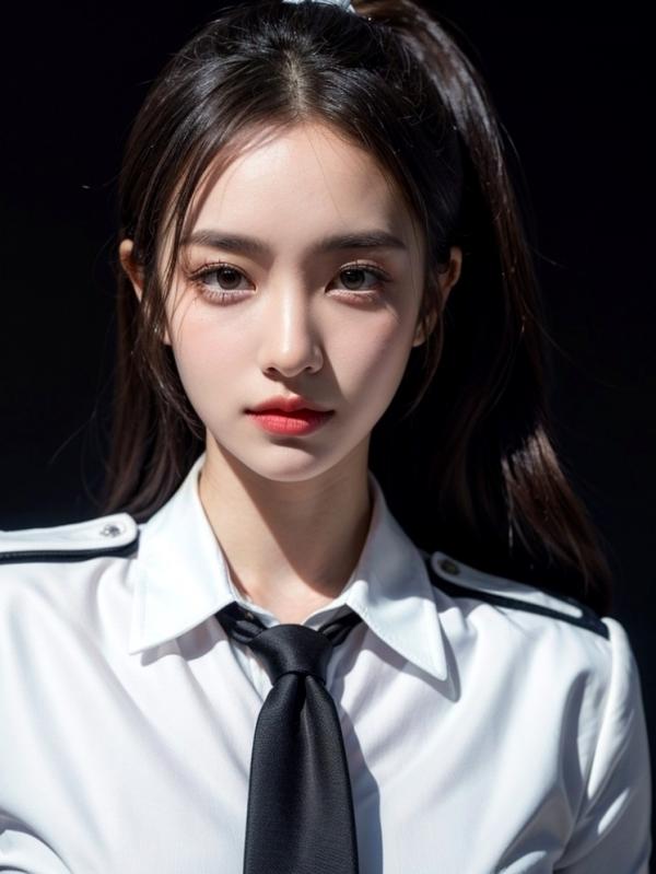    AI美女-拟实-美女飞行员机长-18禁 飞行员制服特写海滩性感写真第38张图片