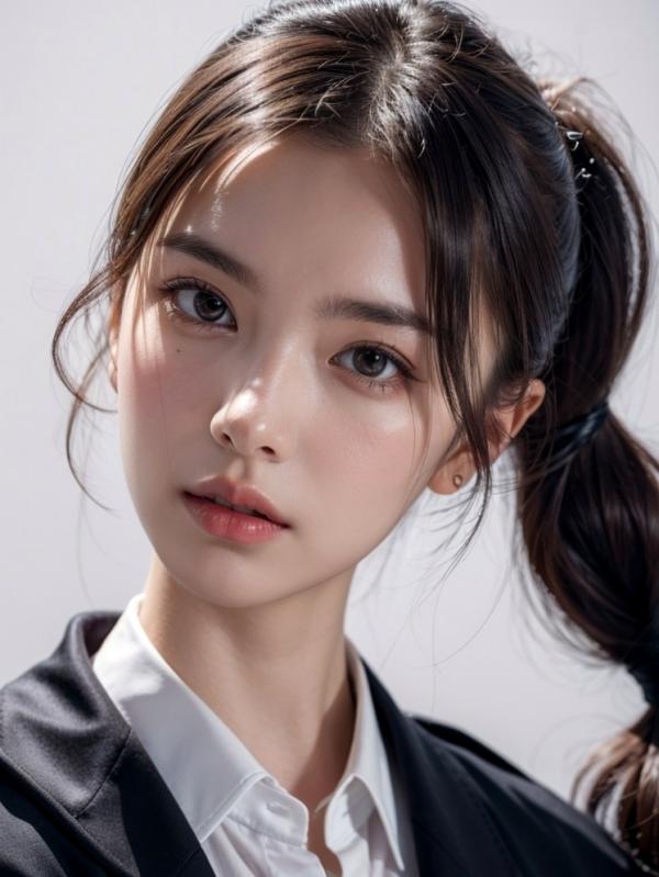    AI美女-拟实-美女飞行员机长-18禁 飞行员制服特写海滩性感写真第47张图片