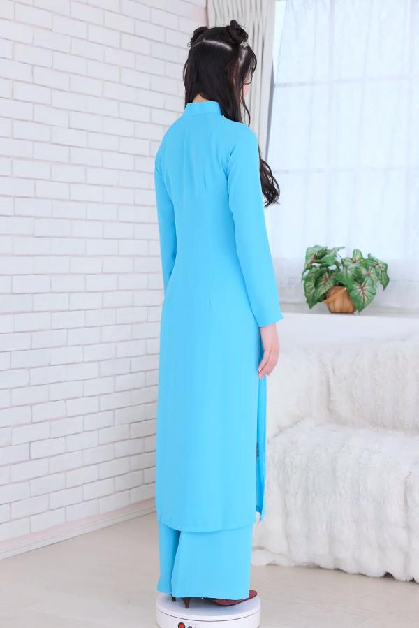    [Minisuka.tv] Mai Hyodo 兵藤まい - Regular Gallery Set 1.02 天蓝奥黛长裙清纯写真 治愈系甜美少女第6张图片