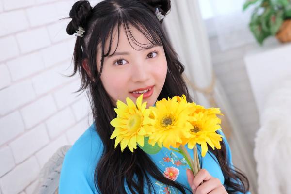    [Minisuka.tv] Mai Hyodo 兵藤まい - Regular Gallery Set 1.02 天蓝奥黛长裙清纯写真 治愈系甜美少女第19张图片
