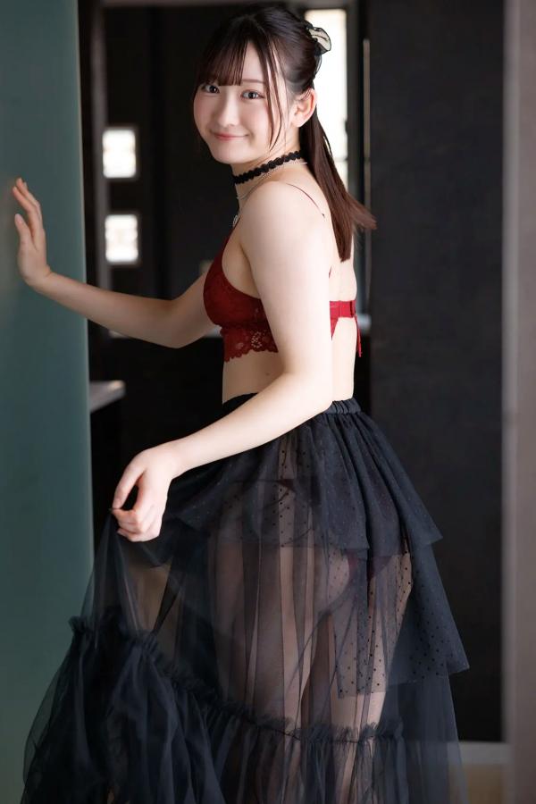    [Minisuka.tv] Asami Kondou 近藤あさみ - Limited Gallery Set 48.01 红色蕾丝透视纱裙性感私房写真第7张图片