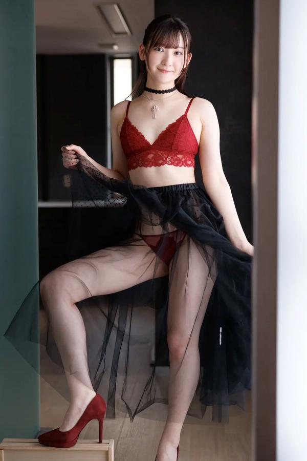    [Minisuka.tv] Asami Kondou 近藤あさみ - Limited Gallery Set 48.01 红色蕾丝透视纱裙性感私房写真第11张图片