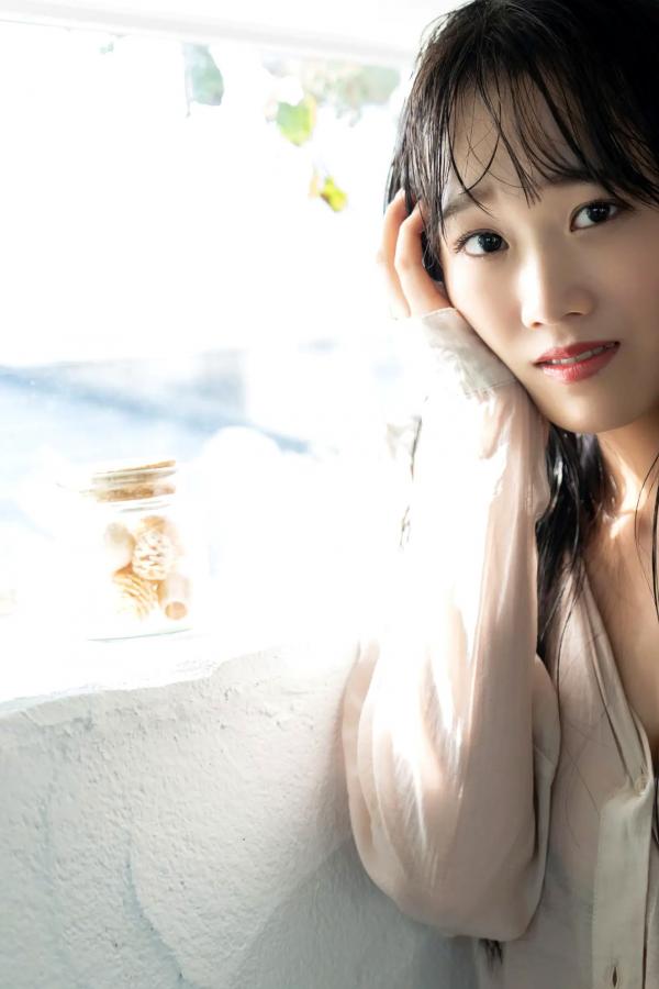    奥村梨穂《奇跡の神乳 vol.2》日本童颜巨乳女神浴室湿身性感内衣写真第38张图片