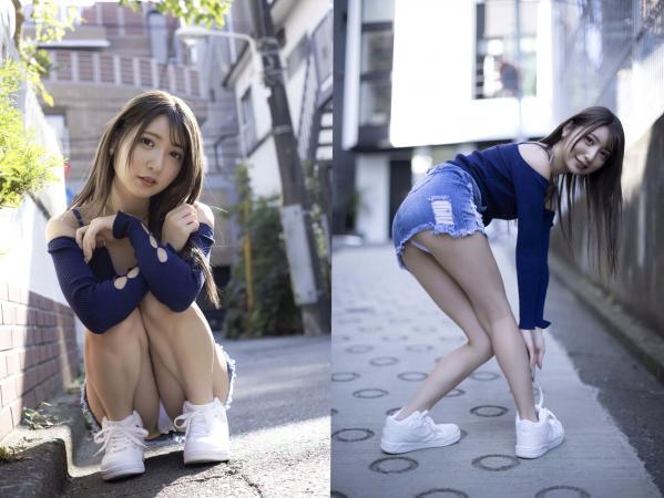    乃木結夢 - 頂き女子 日系校服街拍与性感私房蕾丝内衣诱惑写真第17张图片