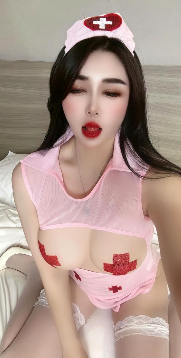    娜娜小姨 - 超性感粉嫩护士透视制服诱惑 私房美腿角色扮演写真第20张图片