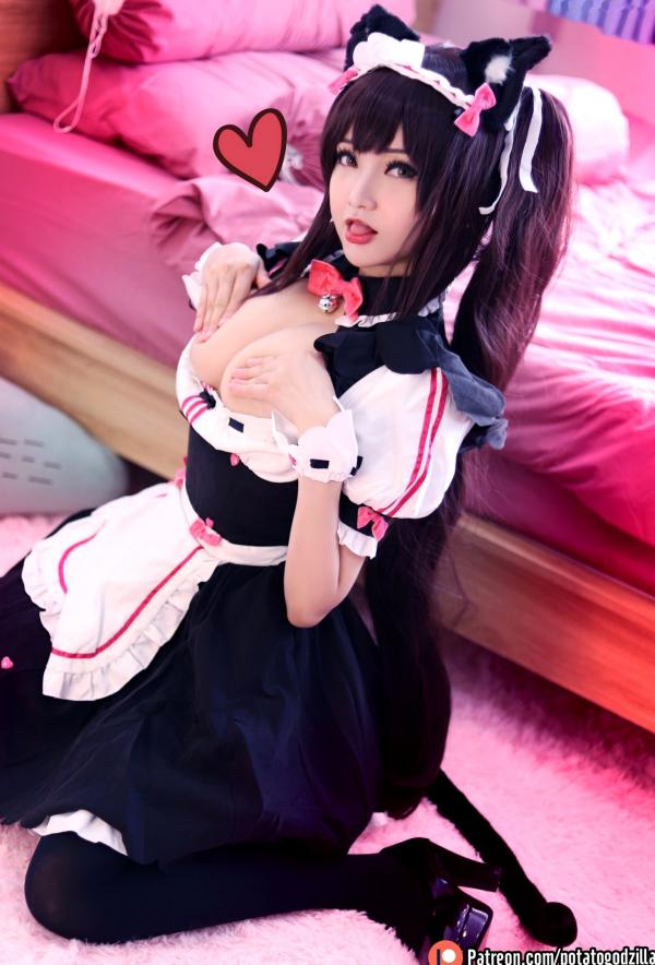    Potato-Godzilla-Chocola-猫娘乐园 甜美猫耳女仆装Cosplay性感私房写真第10张图片