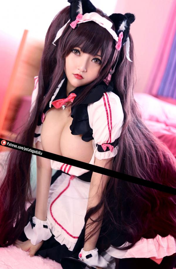    Potato-Godzilla-Chocola-猫娘乐园 甜美猫耳女仆装Cosplay性感私房写真第20张图片