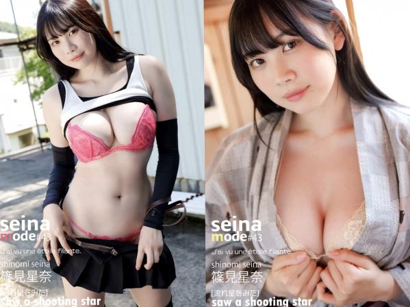    篠見星奈 - SEINA MODE 流れ星をみた 性感金色比基尼与蕾丝内衣私房写真第7张图片