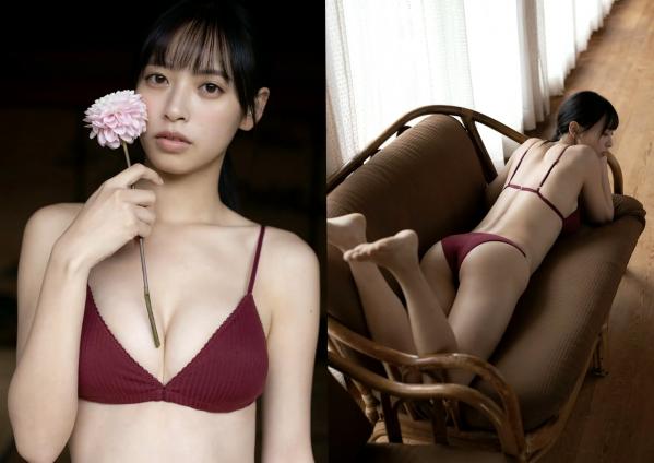    大槻りこ - yearing 日系女神黑色比基尼性感私房写真第13张图片