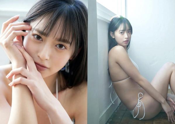    大槻りこ - Sparkle 日本清纯偶像粉色连体内衣与过膝长袜室内私房性感写真第33张图片