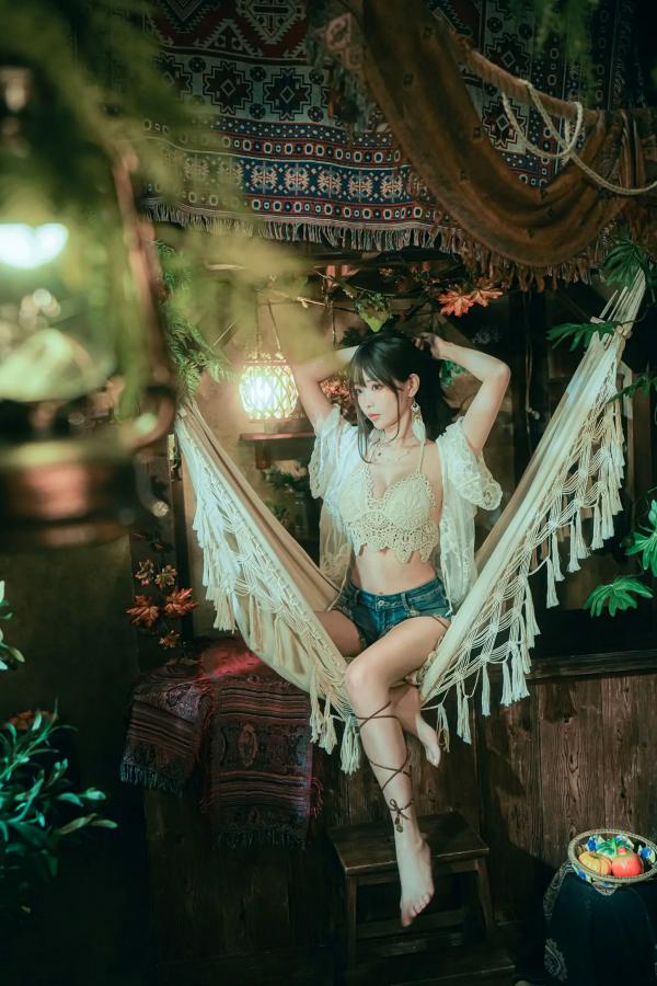    Ely_eee(ElyEE子) - Secret Treehouse Escape 梦幻树屋波西米亚私房写真第8张图片