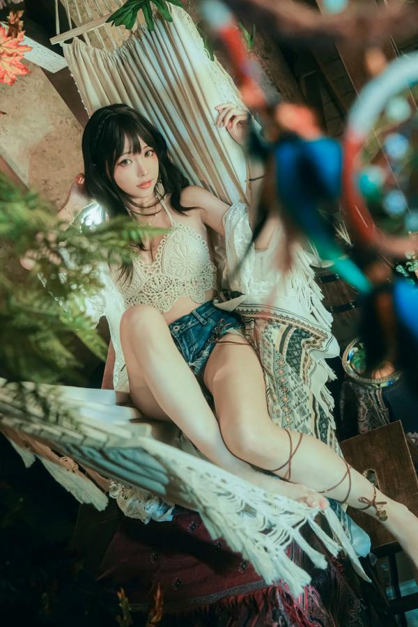    Ely_eee(ElyEE子) - Secret Treehouse Escape 梦幻树屋波西米亚私房写真第12张图片