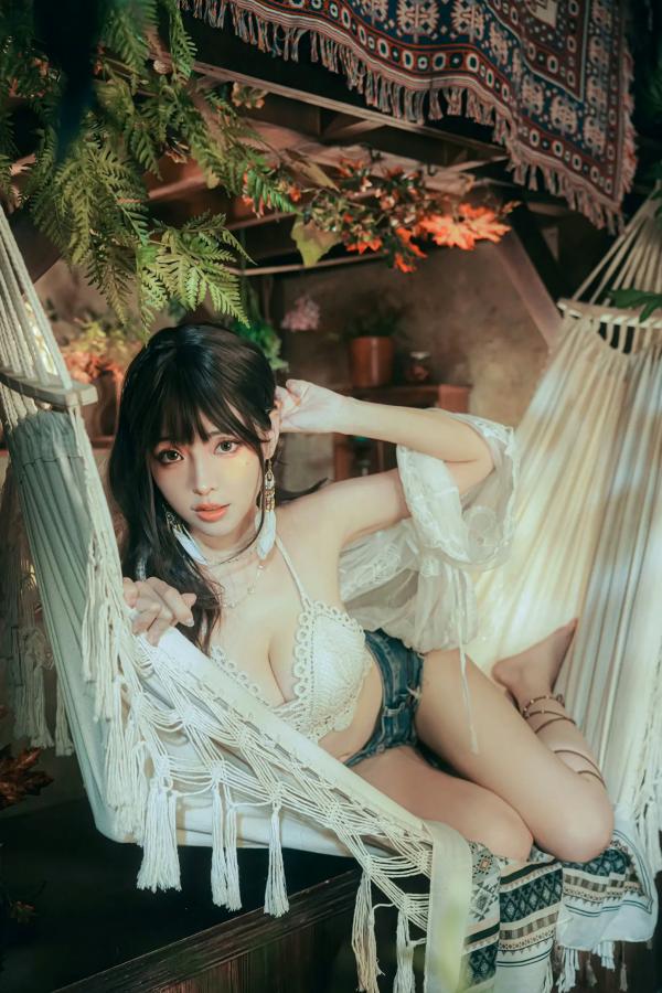    Ely_eee(ElyEE子) - Secret Treehouse Escape 梦幻树屋波西米亚私房写真第14张图片