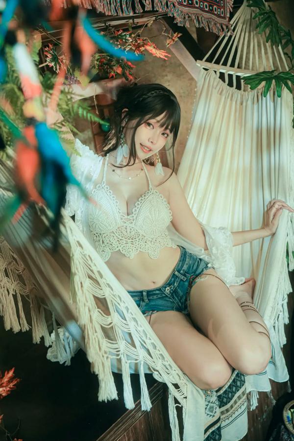    Ely_eee(ElyEE子) - Secret Treehouse Escape 梦幻树屋波西米亚私房写真第15张图片