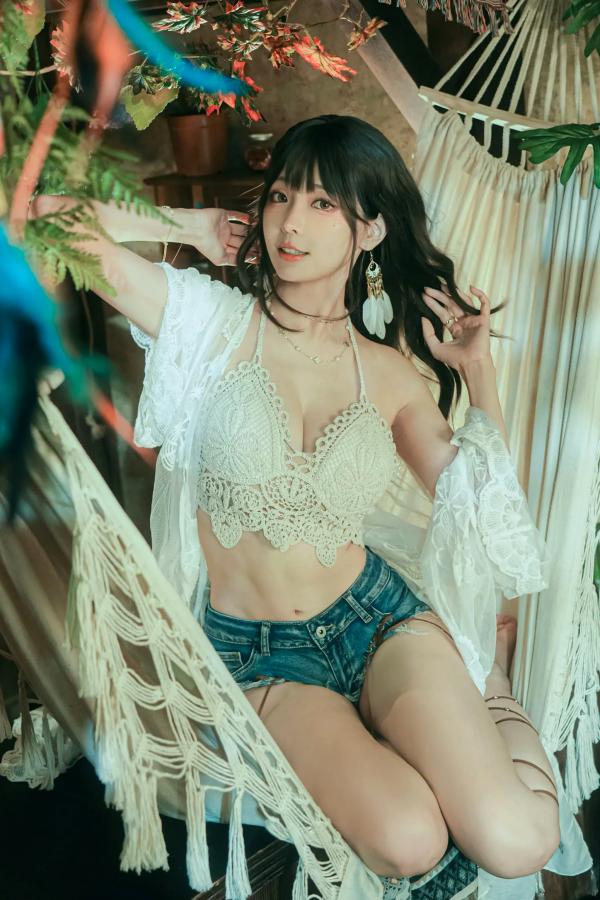    Ely_eee(ElyEE子) - Secret Treehouse Escape 梦幻树屋波西米亚私房写真第16张图片