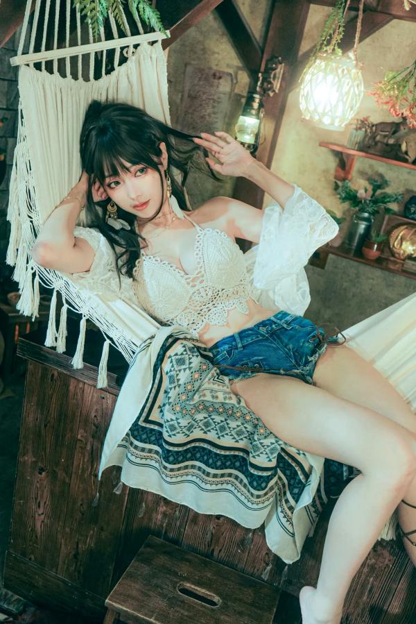    Ely_eee(ElyEE子) - Secret Treehouse Escape 梦幻树屋波西米亚私房写真第17张图片