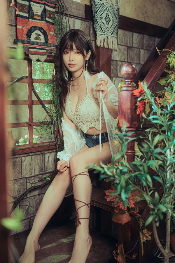    Ely_eee(ElyEE子) - Secret Treehouse Escape 梦幻树屋波西米亚私房写真第19张图片