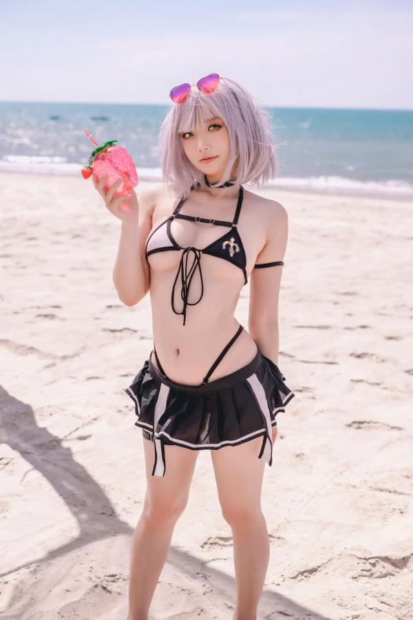    Messie Huang - Hololive Danchou 海滩比基尼性感角色扮演写真第7张图片
