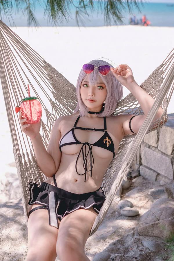    Messie Huang - Hololive Danchou 海滩比基尼性感角色扮演写真第20张图片
