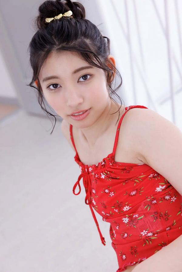    [Minisuka.tv] Akane Nishikawa 西川茜 - Regular Gallery Set 10.01 红色碎花吊带家居私房写真 清纯甜美美臀第30张图片
