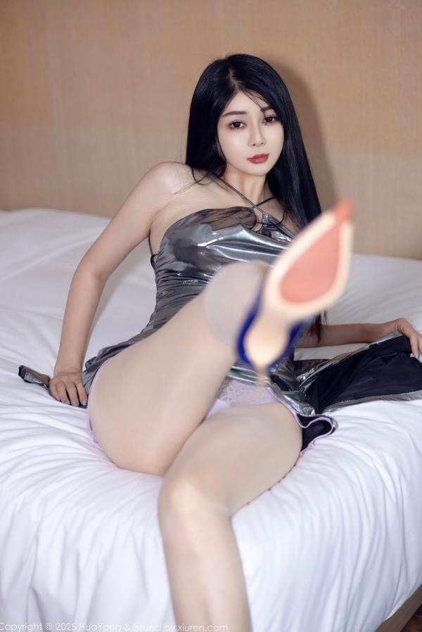    HuaYang花漾-648-凯竹Quinn-紫色情趣内衣私房美臀诱惑写真-无圣光大尺度第5张图片