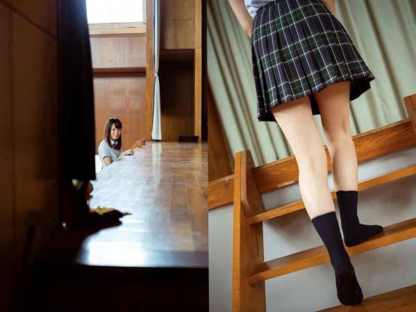    日向ひかげ《あの夏をおいかけて》日系清纯校服美少女沙滩比基尼写真第5张图片