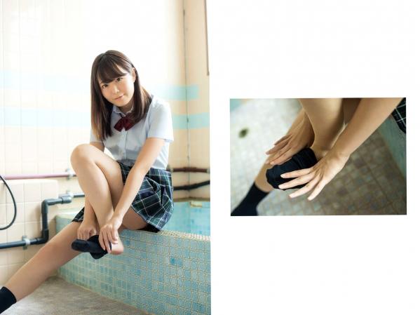    日向ひかげ《あの夏をおいかけて》日系清纯校服美少女沙滩比基尼写真第7张图片