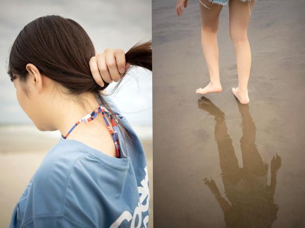    日向ひかげ《あの夏をおいかけて》日系清纯校服美少女沙滩比基尼写真第15张图片