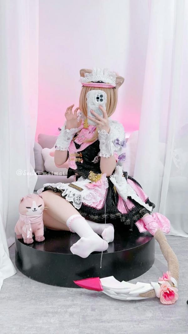    Seele麦麦 - Pardofelis 帕朵菲莉斯 萌系猫耳女仆装COS角色扮演写真第3张图片