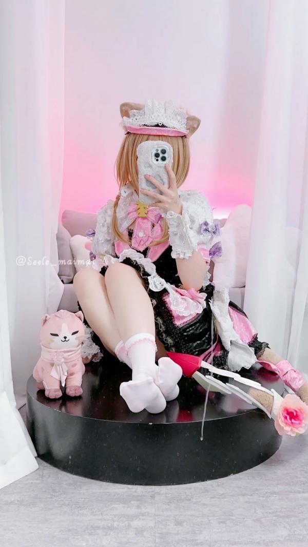    Seele麦麦 - Pardofelis 帕朵菲莉斯 萌系猫耳女仆装COS角色扮演写真第14张图片
