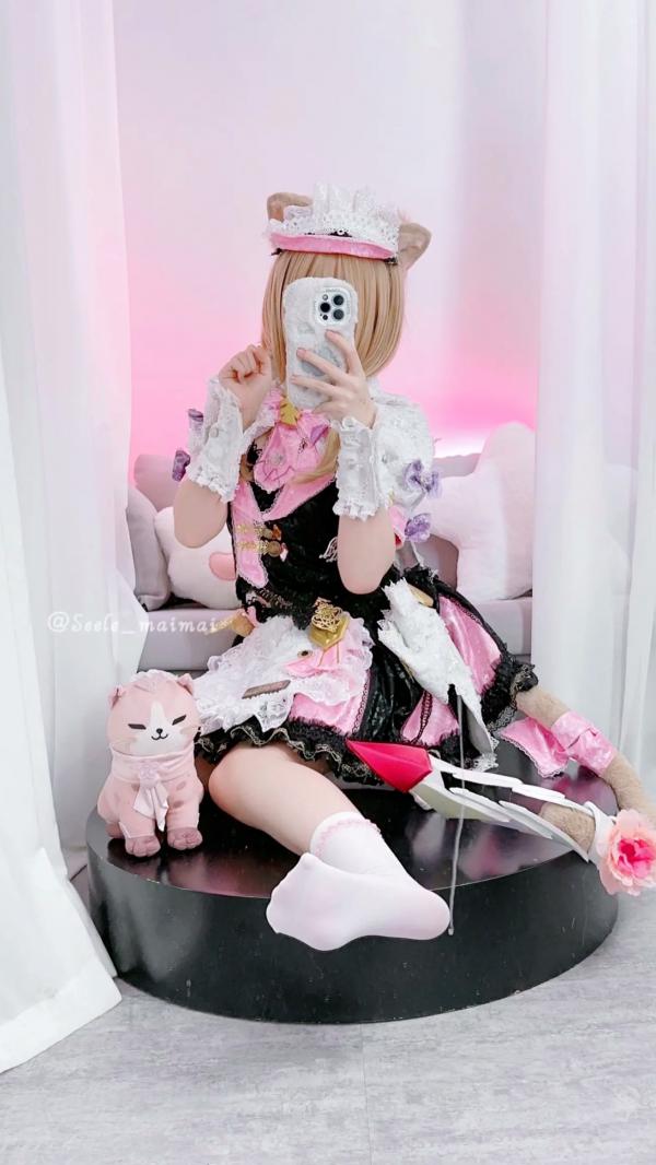    Seele麦麦 - Pardofelis 帕朵菲莉斯 萌系猫耳女仆装COS角色扮演写真第17张图片