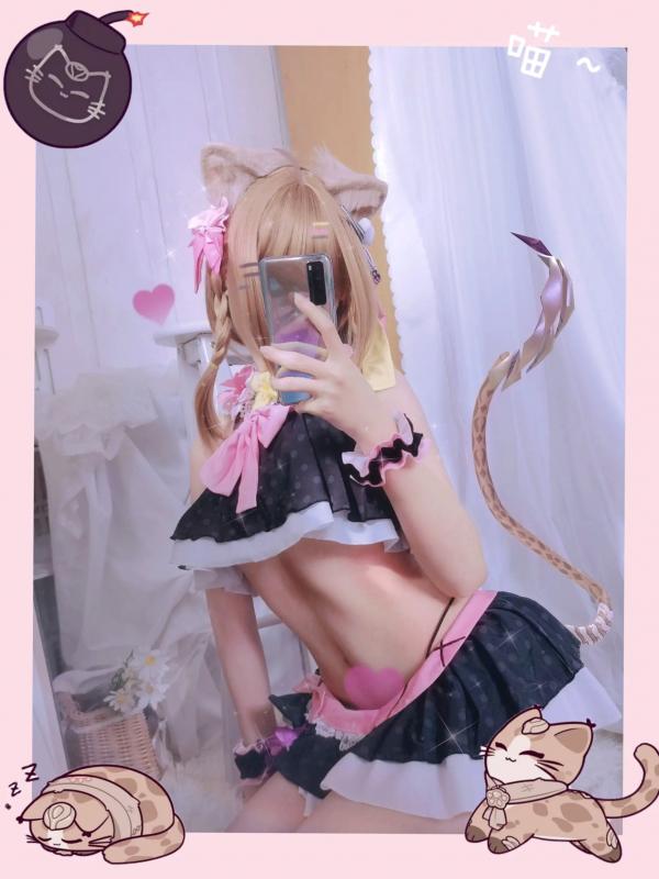   Seele麦麦 - Pardofelis 帕朵菲莉斯 萌系猫耳女仆装COS角色扮演写真第19张图片