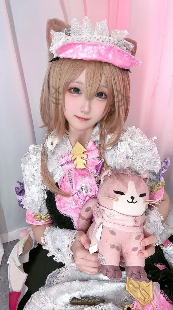    Seele麦麦 - Pardofelis 帕朵菲莉斯 萌系猫耳女仆装COS角色扮演写真第21张图片