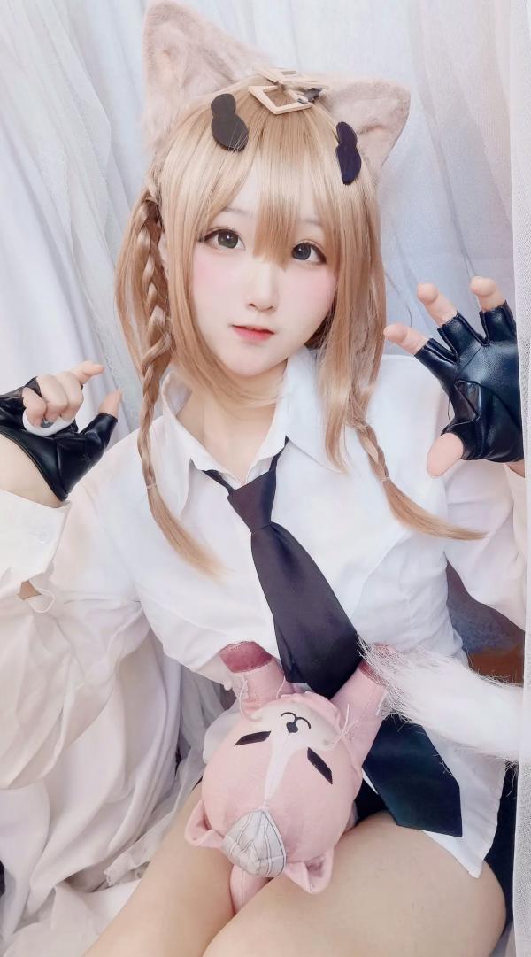    Seele麦麦 - Pardofelis 帕朵菲莉斯 萌系猫耳女仆装COS角色扮演写真第25张图片