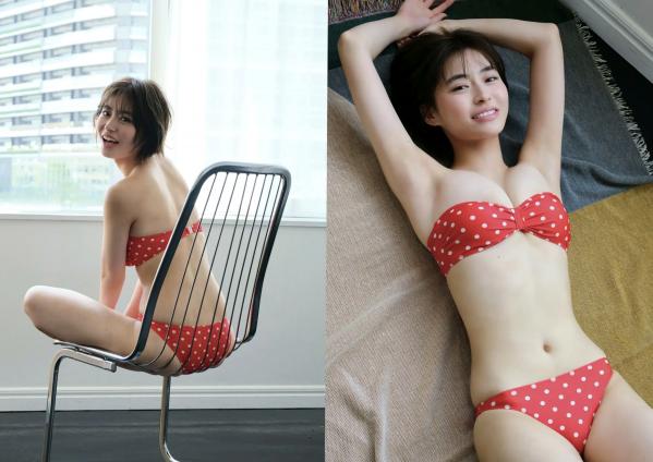    桜田茉央 - BLACK or WHITE 日本短发女神性感比基尼私房大尺度写真第7张图片