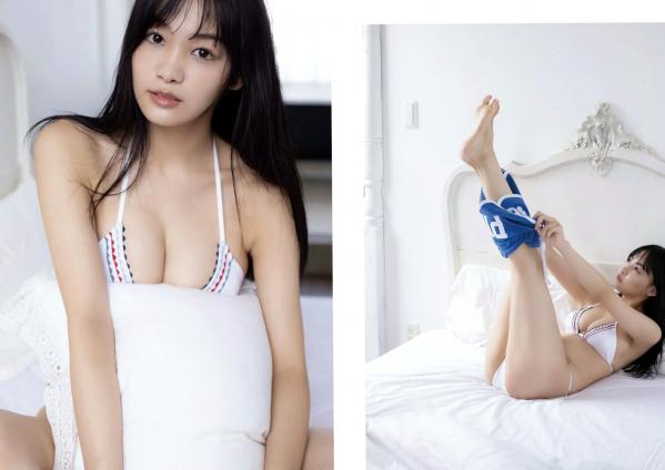    吉澤遥奈 - Light and Shadow 日本性感写真 纯欲白色泳衣与冷艳黑丝内衣私房秀第4张图片