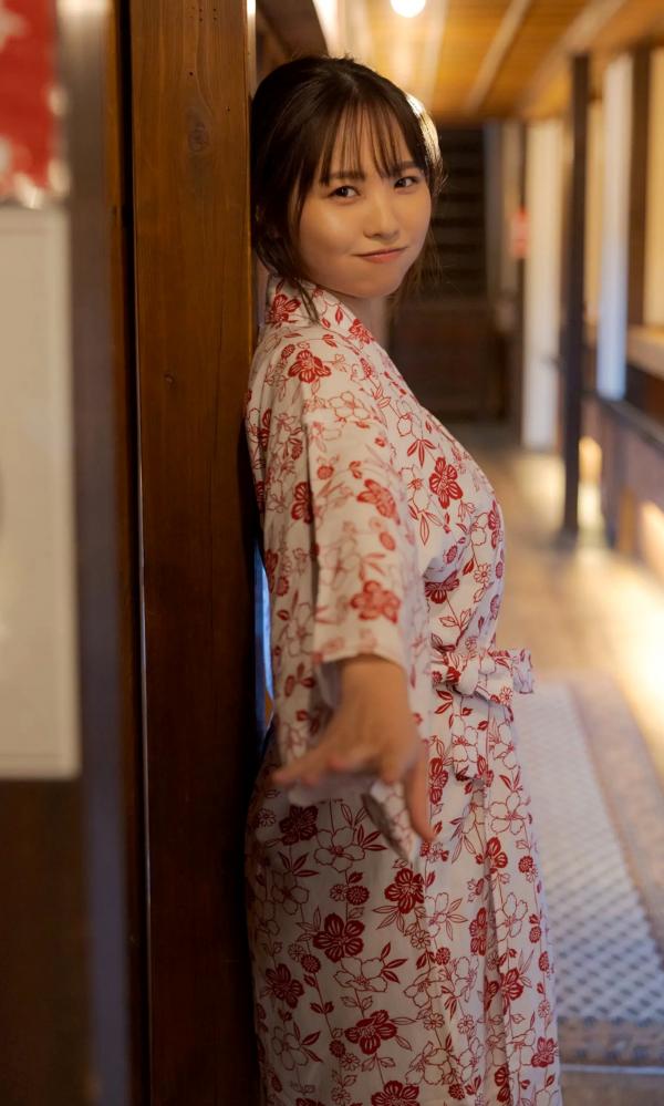    《本郷柚巴 - ホンマに好き。》日系温泉和服与性感内衣写真集第67张图片