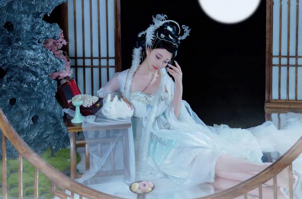 年年Nnian 年年  《年年Nnian-嫦娥仙子》古风汉服角色扮演性感大尺度私房写真第6张图片